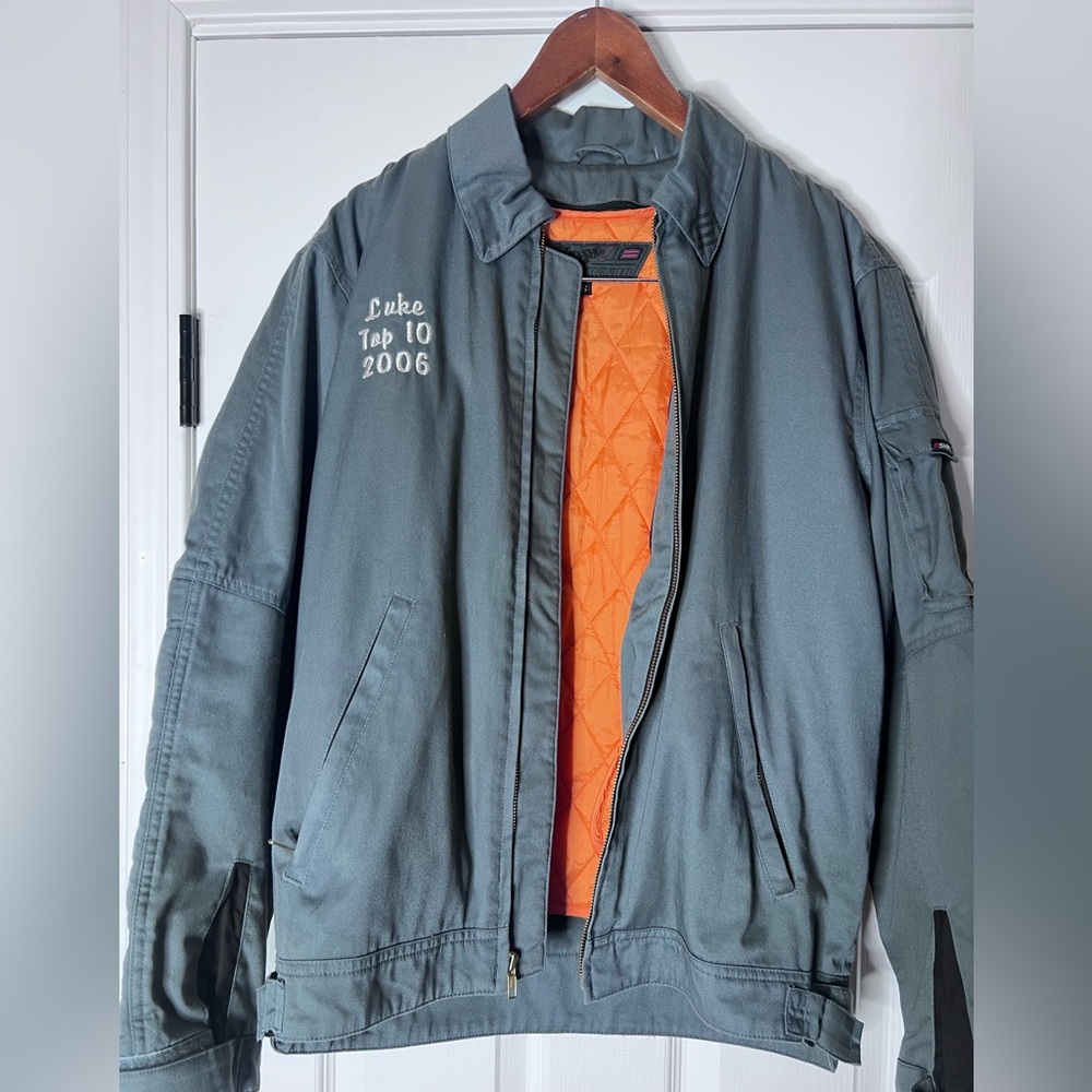 Shift Cammer Bike Bomber Jacket with Orange Lining - Men’s Small -Customized